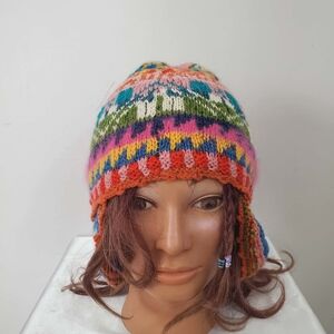 Colorful Knit Beanie Hat